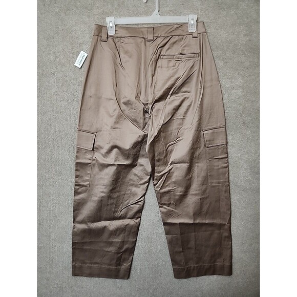 Old Navy Satin Cargo Barrel Wide-Leg Pants Womens 12 Rose Mauve NEW - Picture 6 of 11